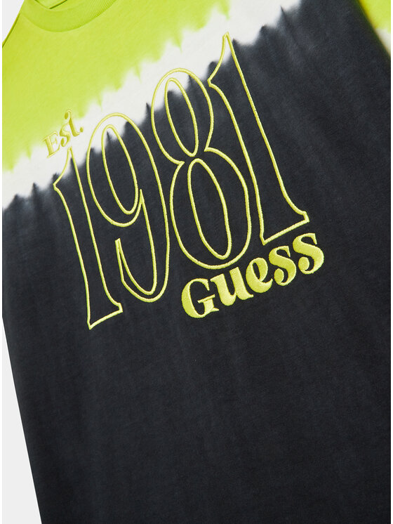 Guess Guess T-krekls L3YI18 K8HM3 Zaļš Regular Fit