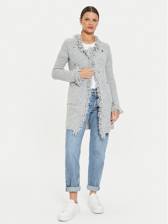 Marella Marella Pletena jopica Regina 2423906024 Siva Regular Fit