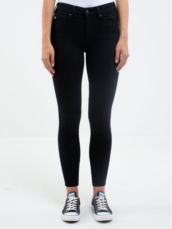 BIG STAR BIG STAR Jeansy MELINDA HIGH WAIST_915_190 Czarny Curvy Fit