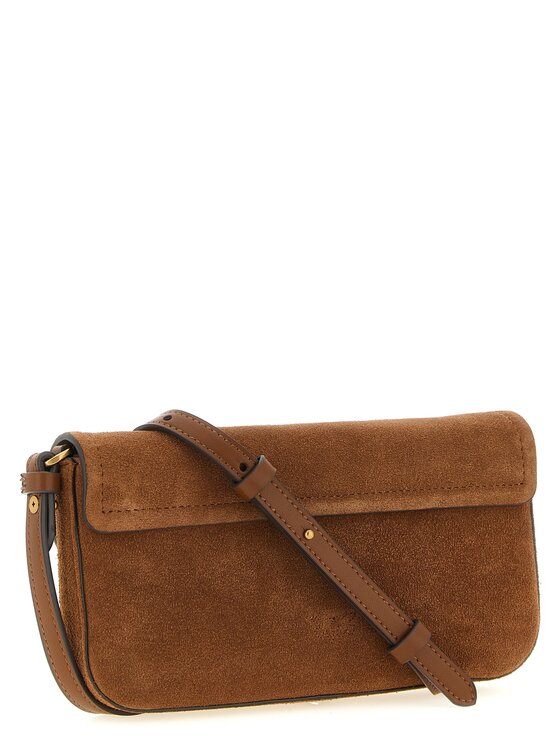 PINKO PINKO Torebka Brown Cowhide Shoulder Beżowy