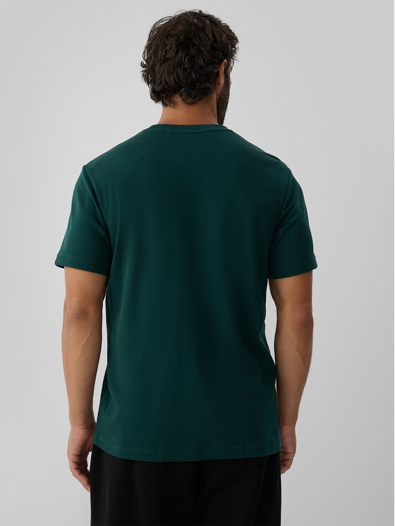 4F 4F T-Shirt ESSENTIAL Zielony ciemny Regular Fit