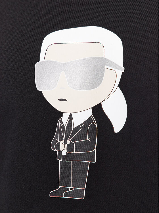 KARL LAGERFELD KARL LAGERFELD Jopa Sweat Crewneck 705071 500951 Črna Regular Fit