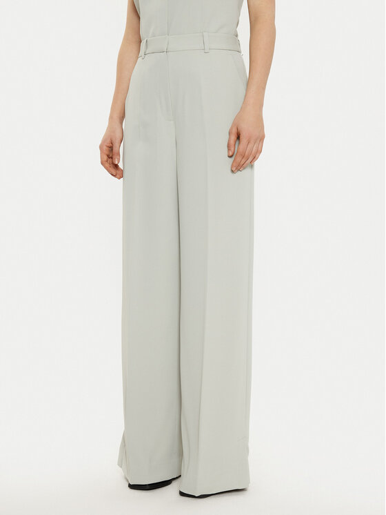 Calvin Klein Palazzo hlače K20K207876 Siva Wide Leg