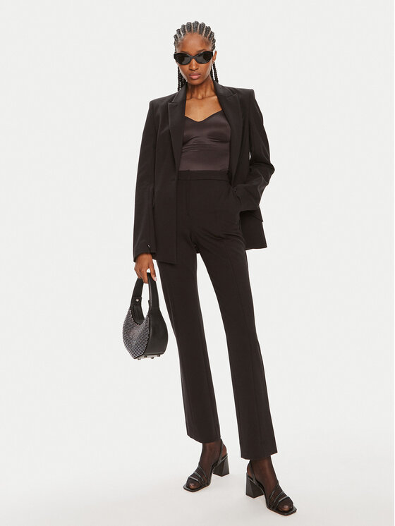 KARL LAGERFELD KARL LAGERFELD Chino kalhoty 245W1001 Černá Slim Fit