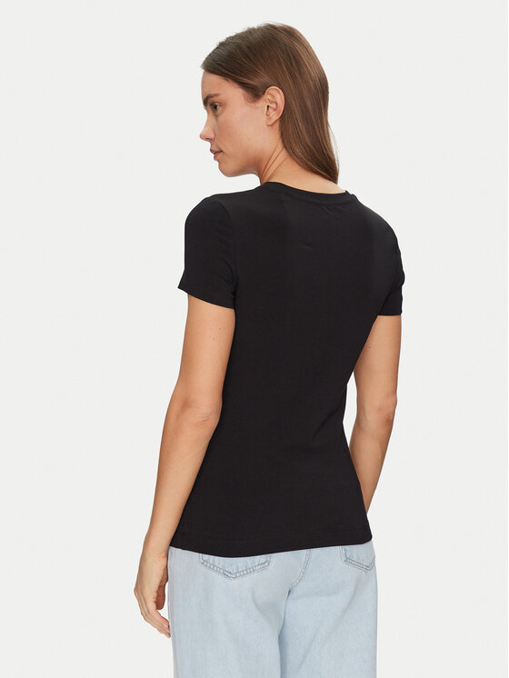 Guess Guess T-Shirt W5GI04 J1314 Černá Slim Fit