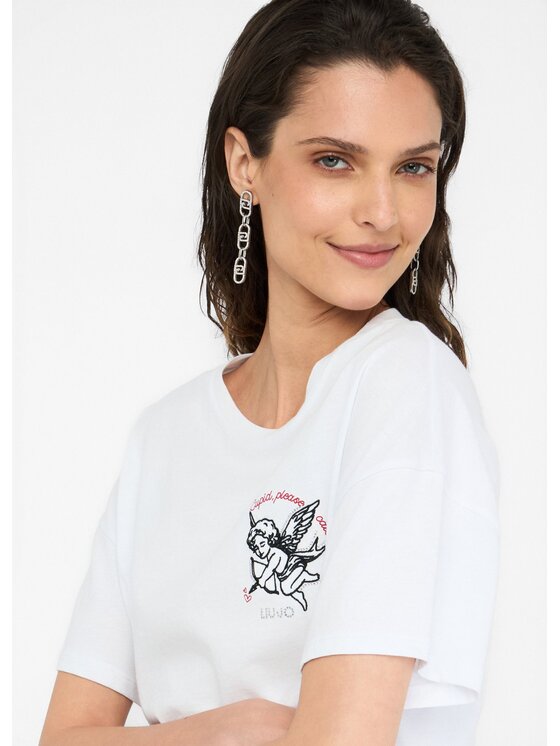 Liu Jo Liu Jo T-shirt MF5416JS923S9747 Bianco Regular Fit