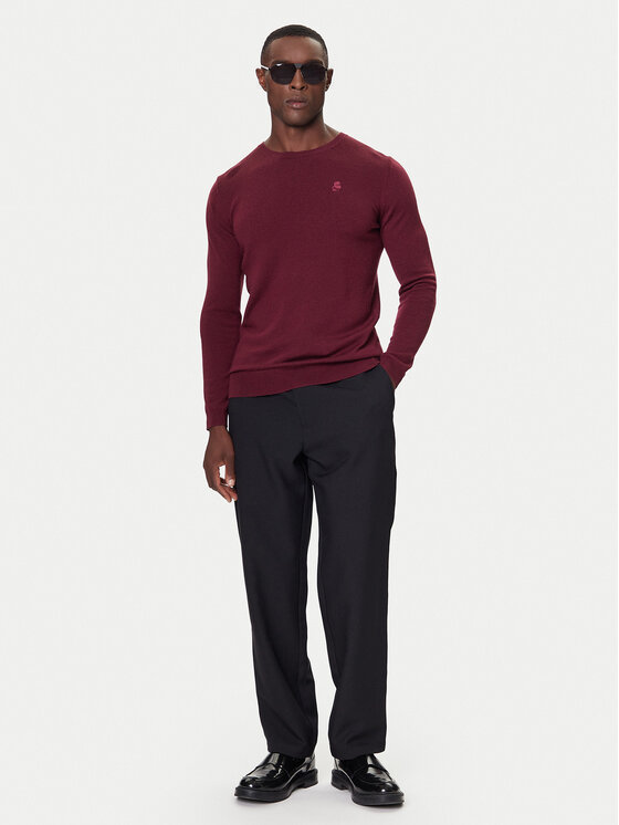 KARL LAGERFELD KARL LAGERFELD Sweater 655000 554399 Bordó Slim Fit