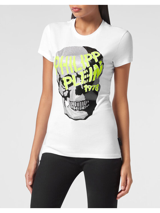 PHILIPP PLEIN PHILIPP PLEIN T-shirt 681 Bianco Regular Fit