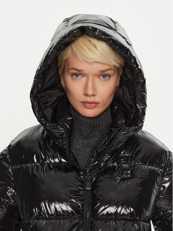 Blauer Blauer Žieminė striukė 24WBLDC02342 Juoda Regular Fit