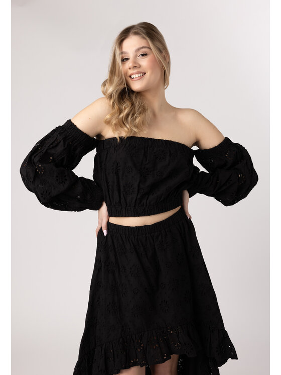 LAURELLA LAURELLA Blúzka Laurella 2UL017249 Čierna Regular Fit