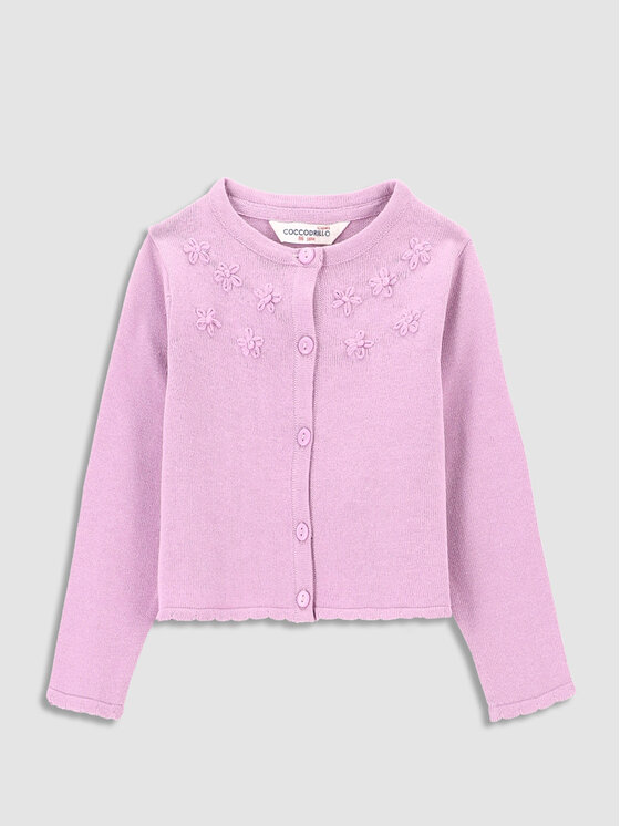 Coccodrillo Kardigán WC3172201RPN Fialová Regular Fit