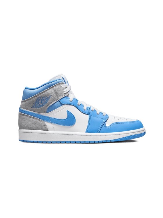 Nike Nike Sneakersy Air Jordan 1 Mid University Blue Grey Modrá