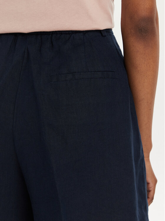 Sisley Sisley Stoffshorts 4AGHL9013 Dunkelblau Regular Fit