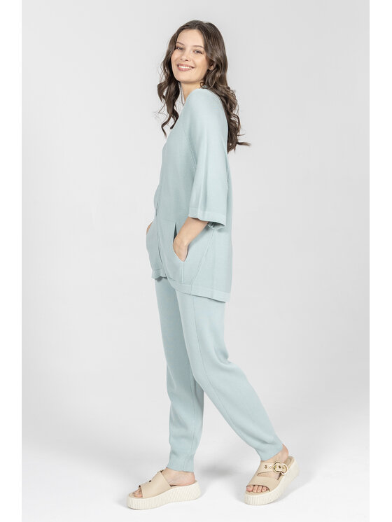 Deni Cler Milano Deni Cler Milano Spodnie dresowe T-DC-505D-F2-20-43-1 Zielony Regular Fit