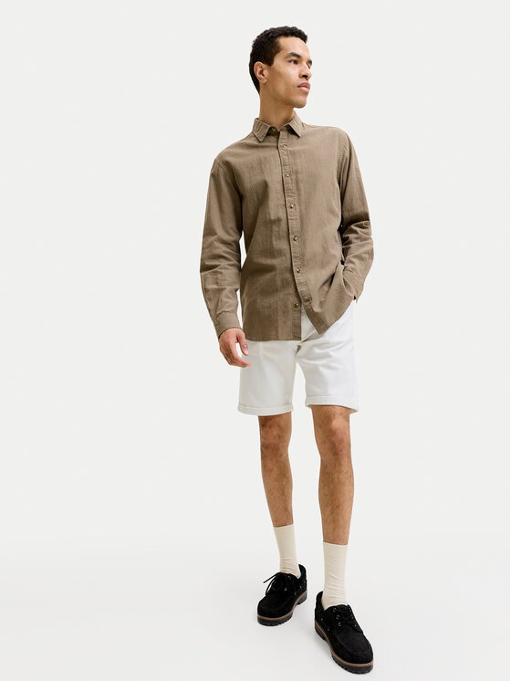 Jack & Jones Jack & Jones Jeansshorts Rick 12294338 Weiß Regular Fit