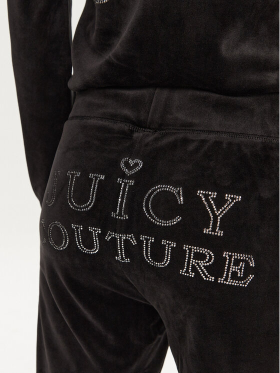 Juicy Couture Juicy Couture Спортивні штани Regal Lisa JCBBJ224829 Чорний Flare Fit
