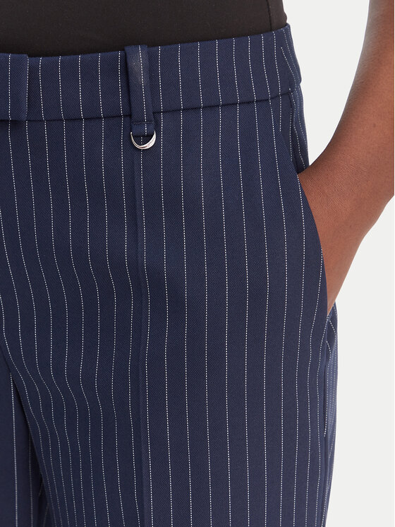 HUGO HUGO Medžiaginės kelnės Hilando 50554458 Tamsiai mėlyna Slim Fit