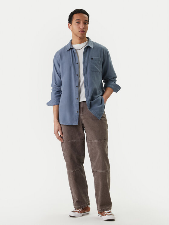 Quiksilver Quiksilver Marškiniai Motherfly Solid EQYWT04651 Mėlyna Regular Fit