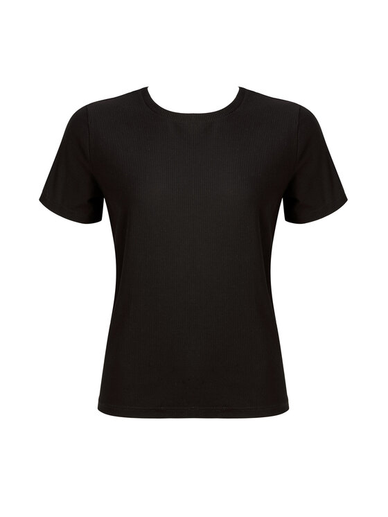 Feba Feba T-Shirt BLU03 Czarny Regular Fit