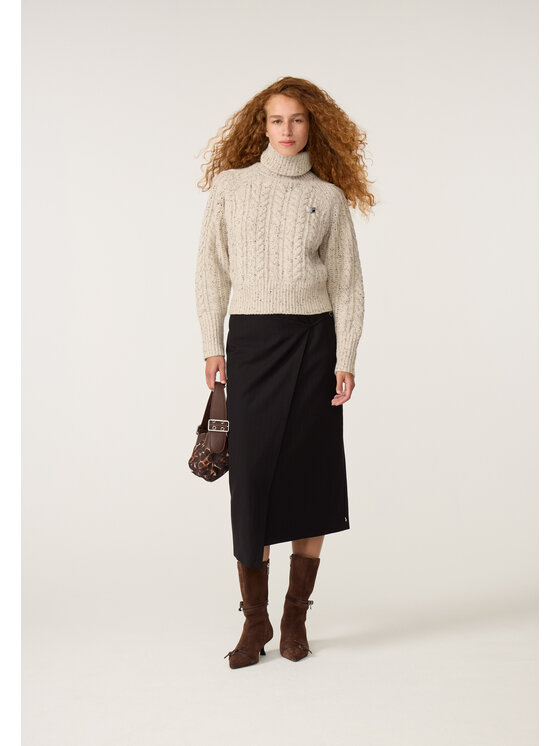 Fabienne Chapot Fabienne Chapot Sweter 6901-1714-178 Biały Regular Fit