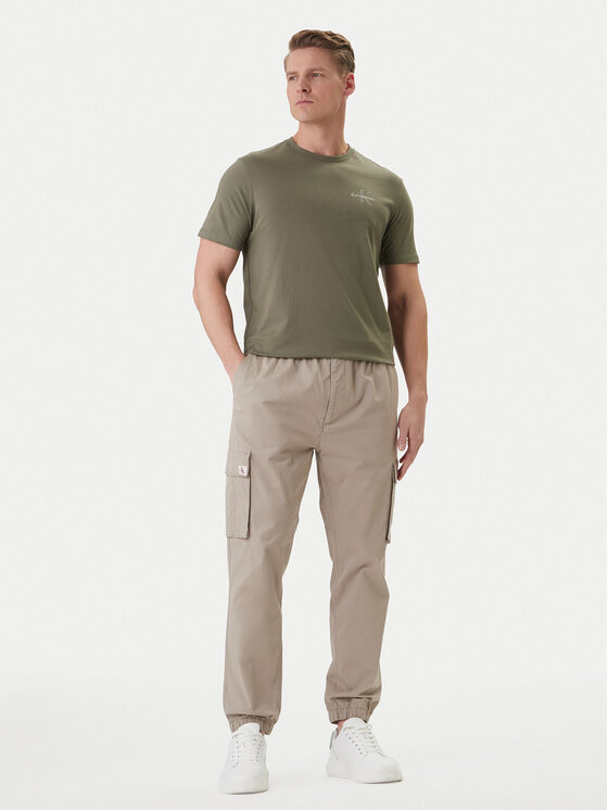 Calvin Klein Jeans Calvin Klein Jeans Joggery Comfort LV04RD608G Beżowy Skinny Fit