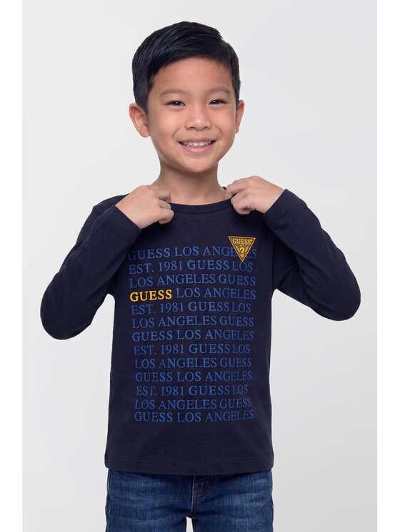 Guess Kids Guess Kids T-Shirt 185388 Niebieski Classic Fit