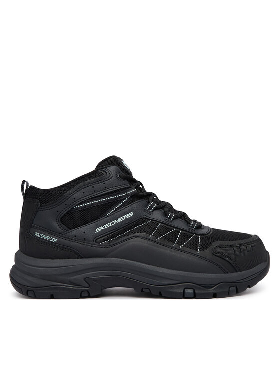 Skechers Skechers Παπούτσια πεζοπορίας Waterproof Relaxed Fit: Trego - Ashaway 180336/BKCC Μαύρο