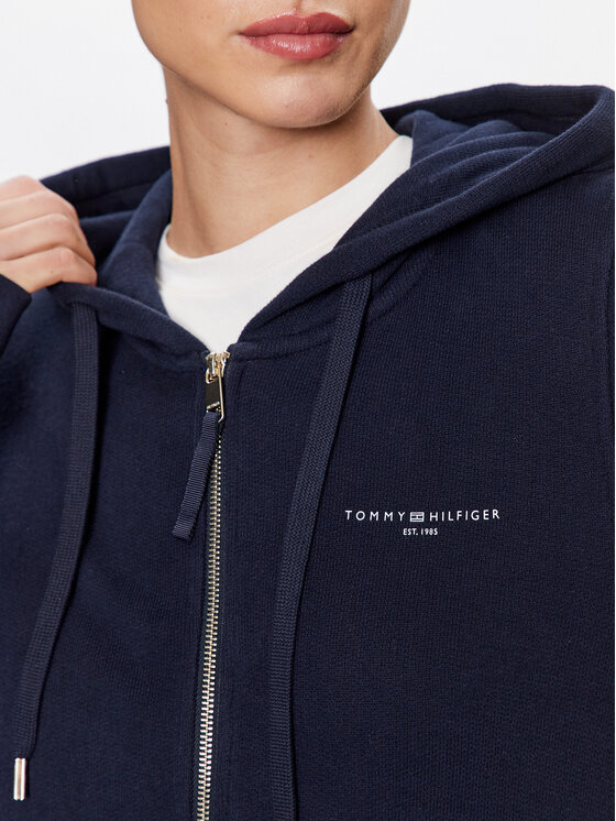 Tommy Hilfiger Tommy Hilfiger Majica dugih rukava 1985 WW0WW39189 Tamnoplava Regular Fit