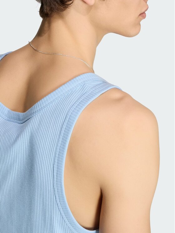 adidas adidas Tank top 164740 Niebieski jasny Regular Fit