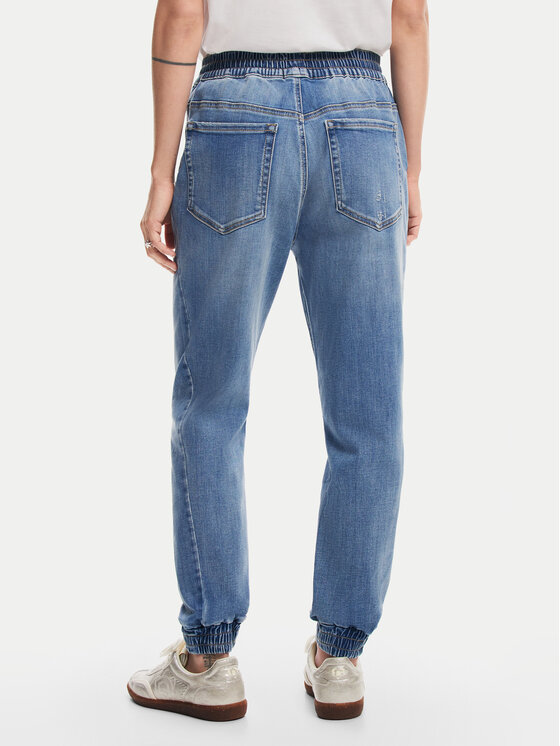 Desigual Desigual Jeans hlače Caliope 24WWDD83 Modra Regular Fit