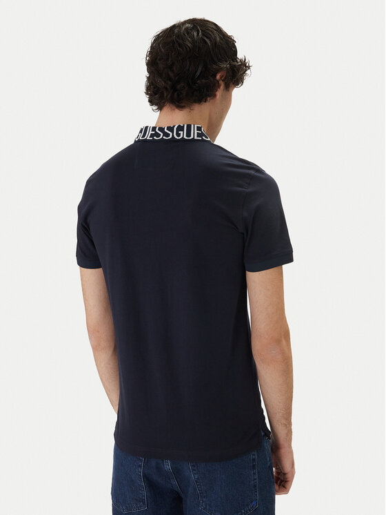 Guess Guess Polo M6GP66 K3070 Tumši zils Slim Fit