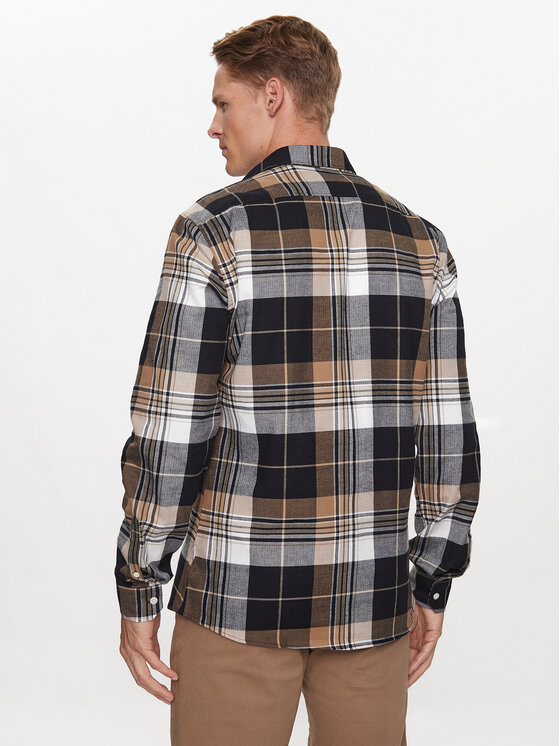 Lindbergh Lindbergh Marškiniai 30-203482 Smėlio Slim Fit