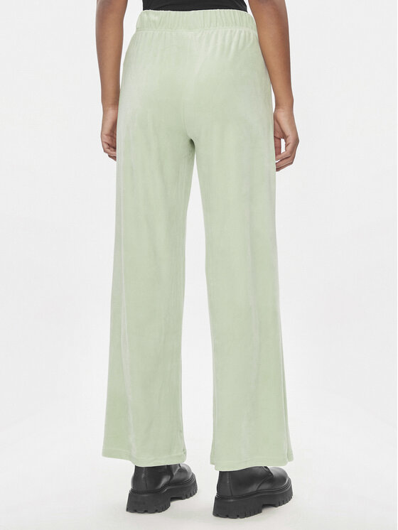 ONLY ONLY Spodnie dzianinowe Rebel 15311822 Zielony Straight Fit