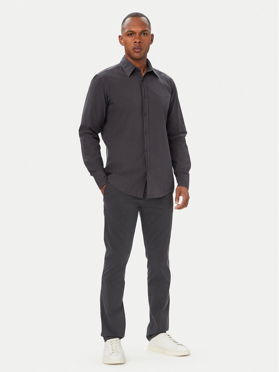 BOSS BOSS Chinosy 50559154 Granatowy Slim Fit