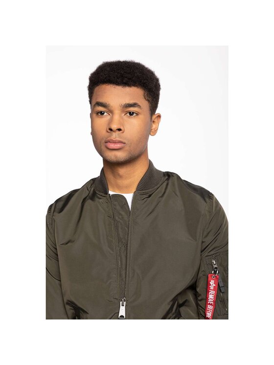Alpha Industries Alpha Industries Kurtka przejściowa Ma-1 TT Szary Classic Fit