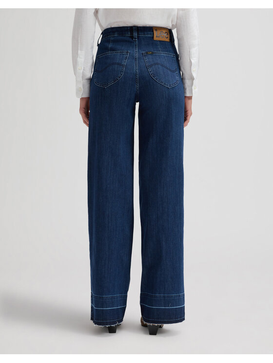 Lee Lee Jeansy STELLA Niebieski Wide Leg