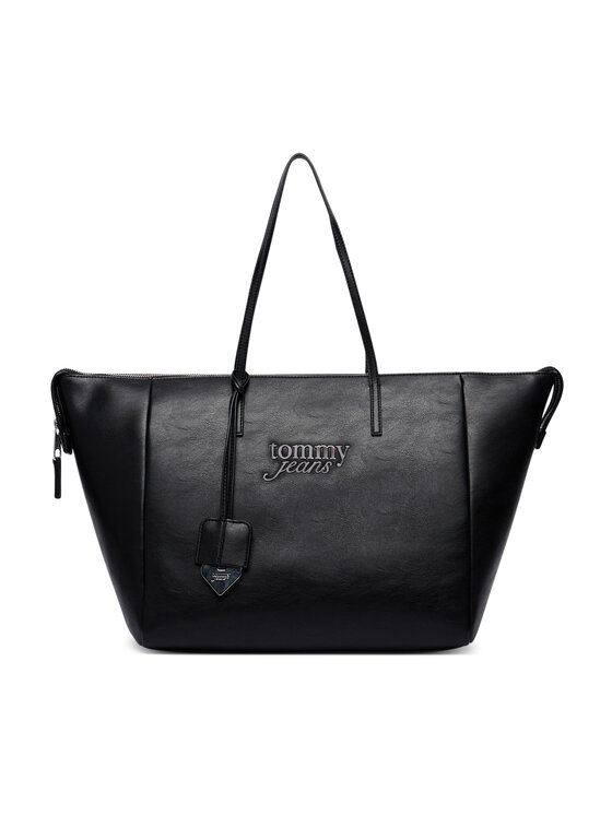 Tommy Jeans Tommy Jeans Torbica Tjw Bold Tote AW0AW18786 Crna