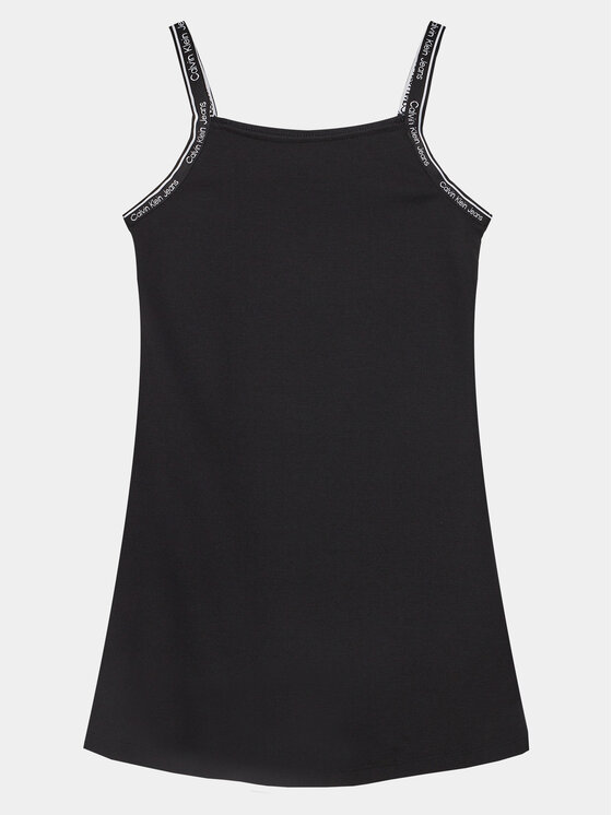 Calvin Klein Jeans Calvin Klein Jeans Літня сукня Logo Tape IG0IG02474 Чорний Regular Fit