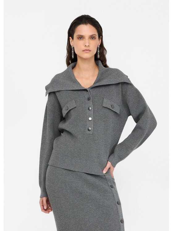 Liu Jo Liu Jo Maglione MF5373MS99E02050 Grigio Regular Fit