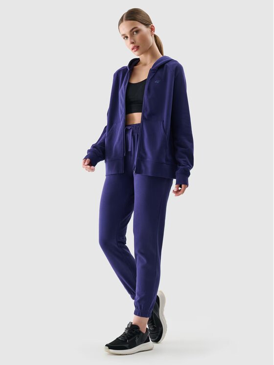 4F 4F Mikina 4FWMM00TSWSF1763-31S Tmavomodrá Regular Fit