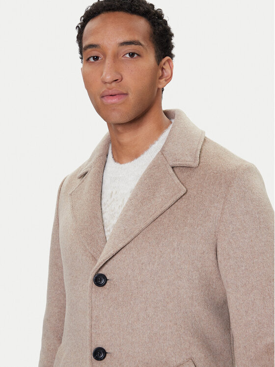 Guess Guess Cappotto di lana M4BL3S WGJ82 Beige Slim Fit