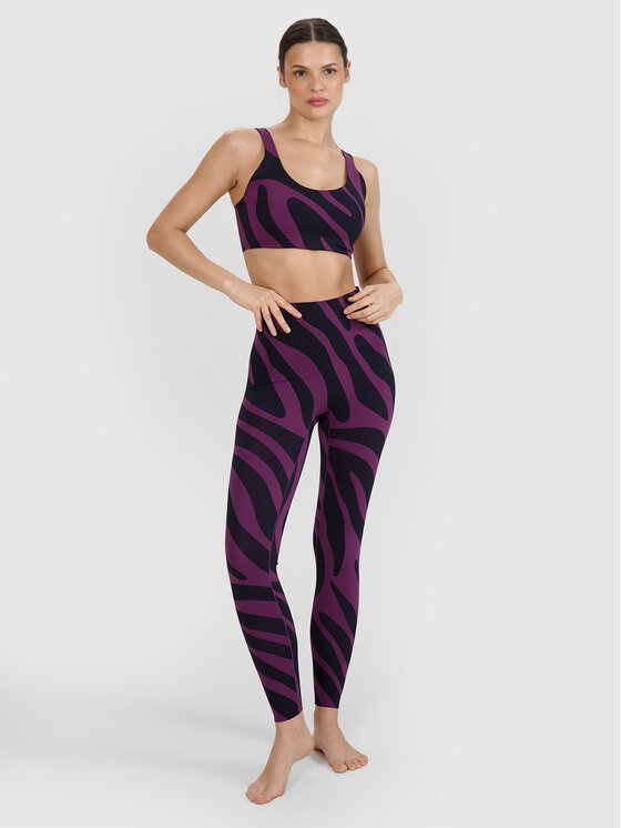 4F 4F Legginsy COMMON GROUND Fioletowy Slim Fit