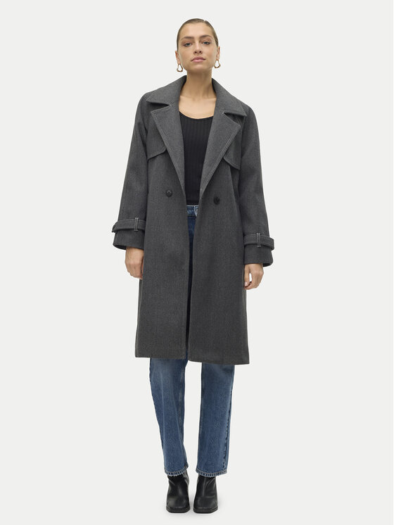 Vero Moda Vero Moda Prechodný kabát Pop Miley 10319995 Sivá Regular Fit