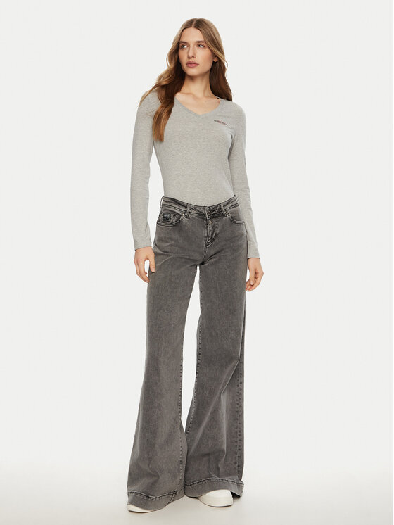 Guess Jeans Guess Jeans Блуза W4YI21 J1314 Сив Regular Fit