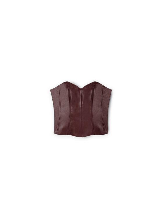 Motivi Motivi Top D699Q000414N036 Bordeaux Slim Fit