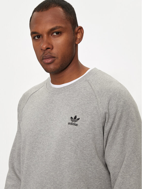adidas adidas Суитшърт Trefoil Essentials IX7677 Сив Regular Fit