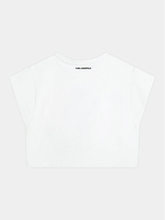 Karl Lagerfeld Kids Karl Lagerfeld Kids Majica Z30113 D Bijela Regular Fit