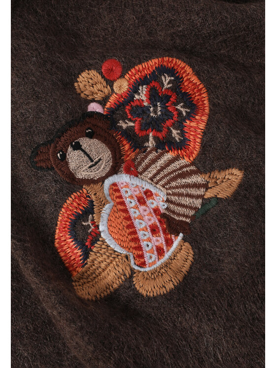 TATUUM TATUUM Sweter LUSHY Brązowy Oversize