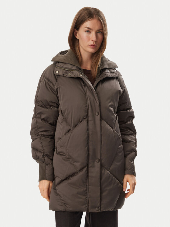 Marella Пухено яке Angus  2623486094 Кафяв Regular Fit