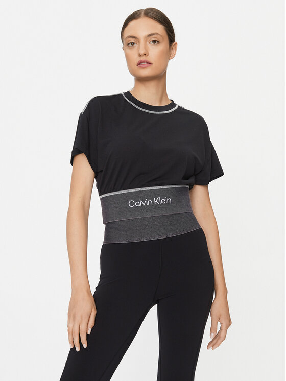 Calvin Klein Performance T-krekls 00GWF3K147 Melns Regular Fit